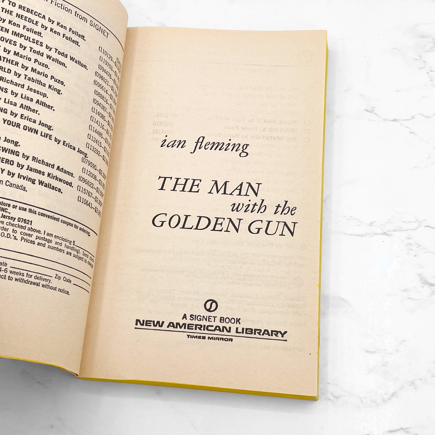 The Man With the Golden Gun by Ian Fleming [1966 PAPERBACK] • Signet • James Bond #13