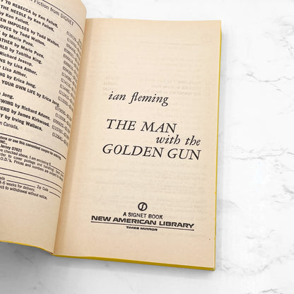 The Man With the Golden Gun by Ian Fleming [1966 PAPERBACK] • Signet • James Bond #13