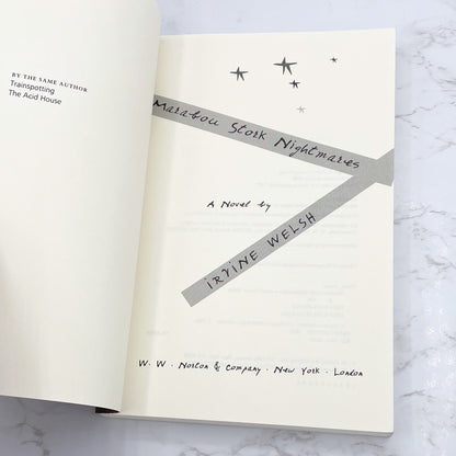 Marabou Stork Nightmares by Irvine Welsh [FIRST PAPERBACK PRINTING] 1997 • W.W. Norton