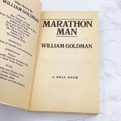 Marathon Man by William Goldman [FIRST PAPERBACK EDITION] 1975 • Dell