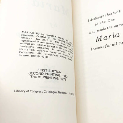 Maria by Maria von Trapp [FIRST EDITION] 1973 • Creation House