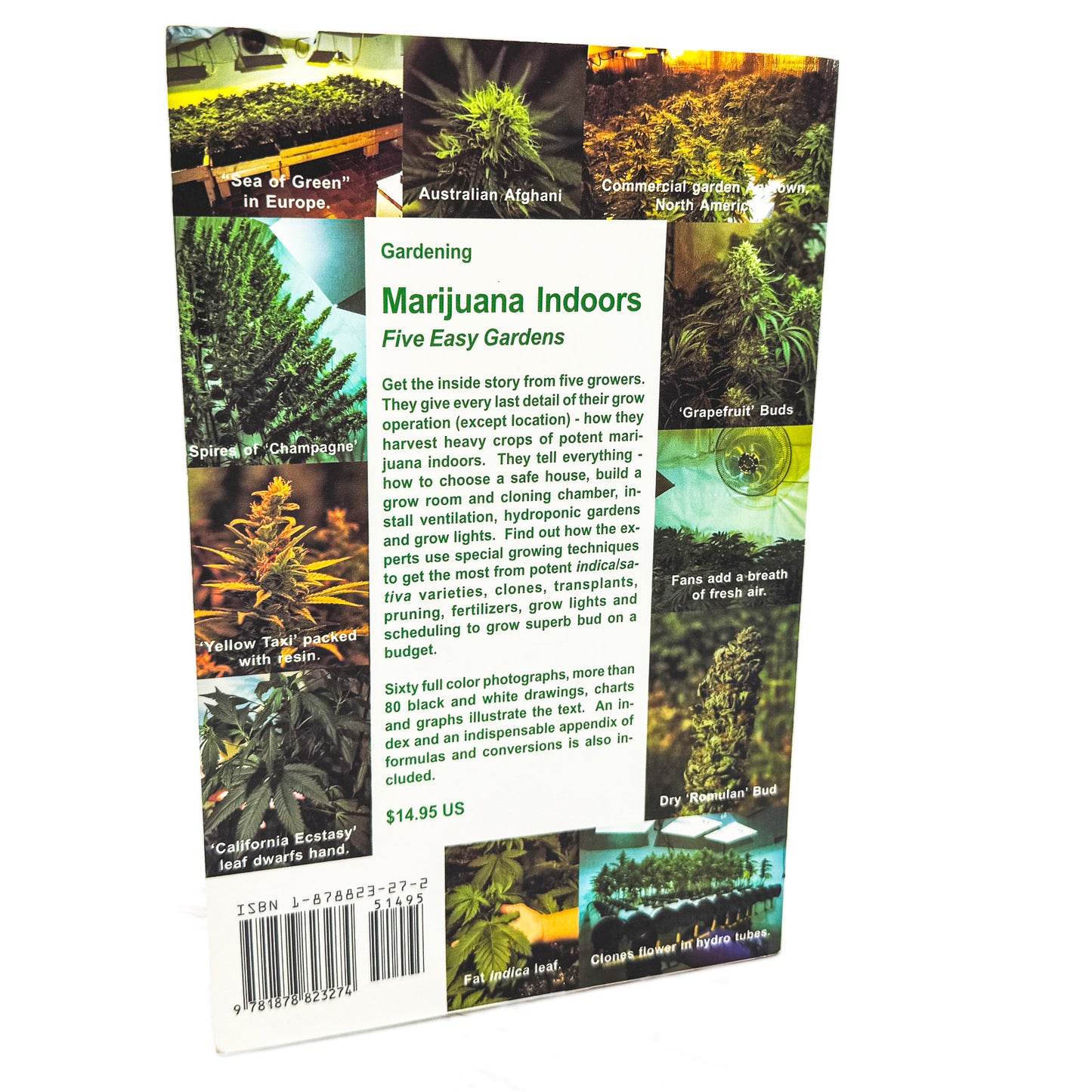 Marijuana Indoors: Five Easy Gardens by Jorge Cervantes [FIRST EDITION PAPERBACK] 1999