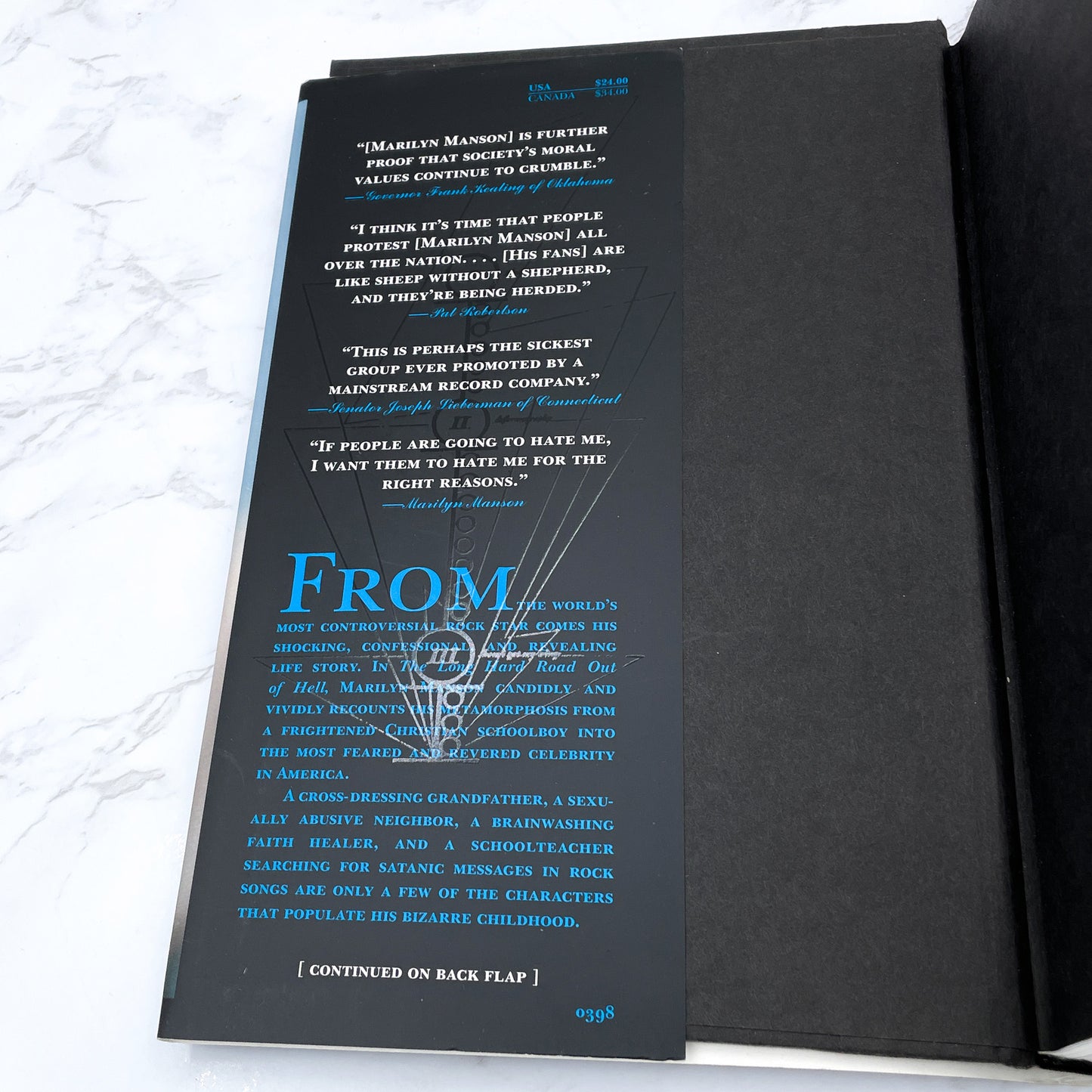 The Long Hard Road Out of Hell by Marilyn Manson [FIRST EDITION • FIRST PRINTING] 1999