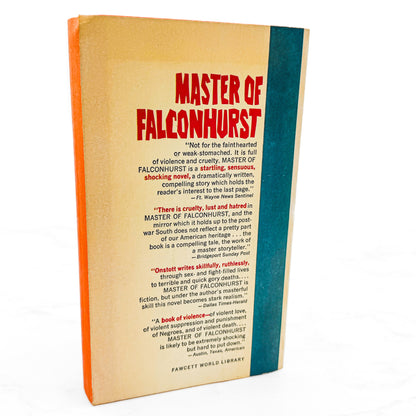Master of Falconhurst by Kyle Onstott [FIRST PAPERBACK PRINTING] 1965 • Crest