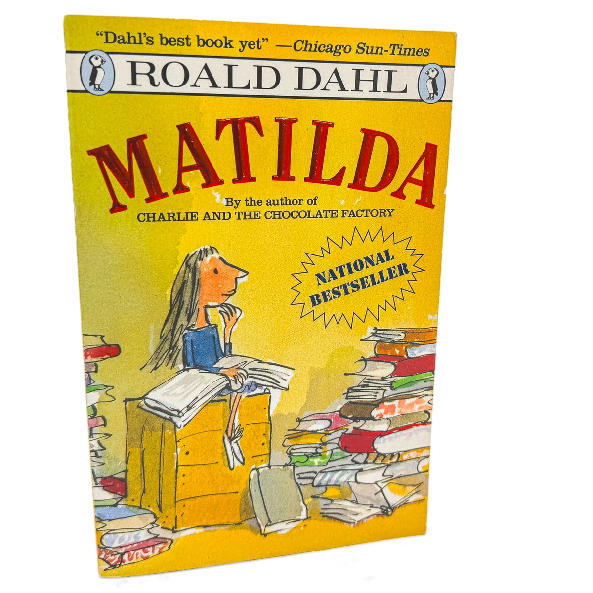 Matilda by Roald Dahl [FIRST U.S. PAPERBACK EDITION] 1990 • Puffin