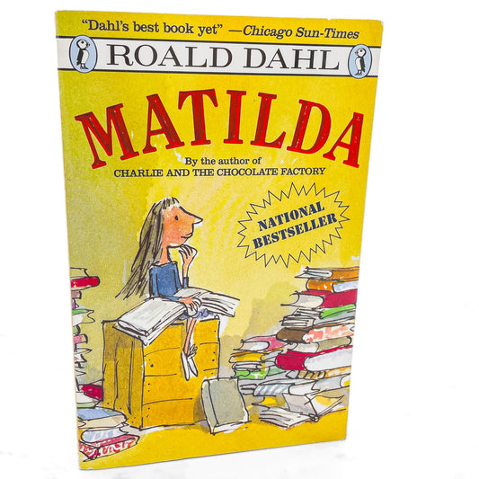 Matilda by Roald Dahl [FIRST U.S. PAPERBACK EDITION] 1990 • Puffin