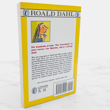 Matilda by Roald Dahl [FIRST U.S. PAPERBACK EDITION] 1990 • Puffin