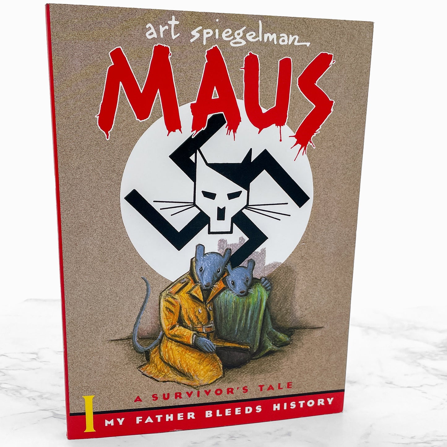 Maus I: A Survivor's Tale: My Father Bleeds History by Art Spiegelman [TRADE PAPERBACK RE-ISSUE] 1992 • Pantheon
