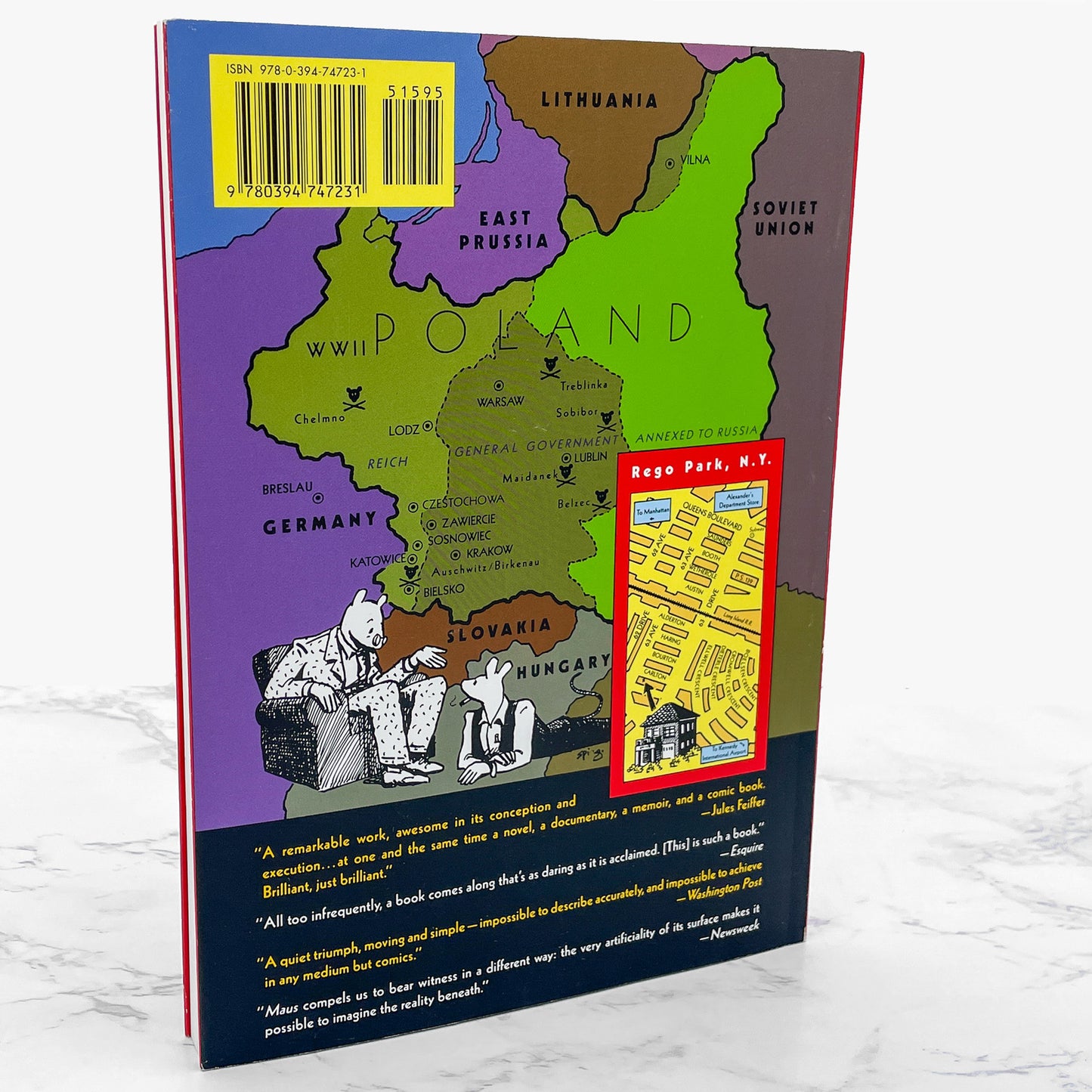 Maus I: A Survivor's Tale: My Father Bleeds History by Art Spiegelman [TRADE PAPERBACK RE-ISSUE] 1992 • Pantheon