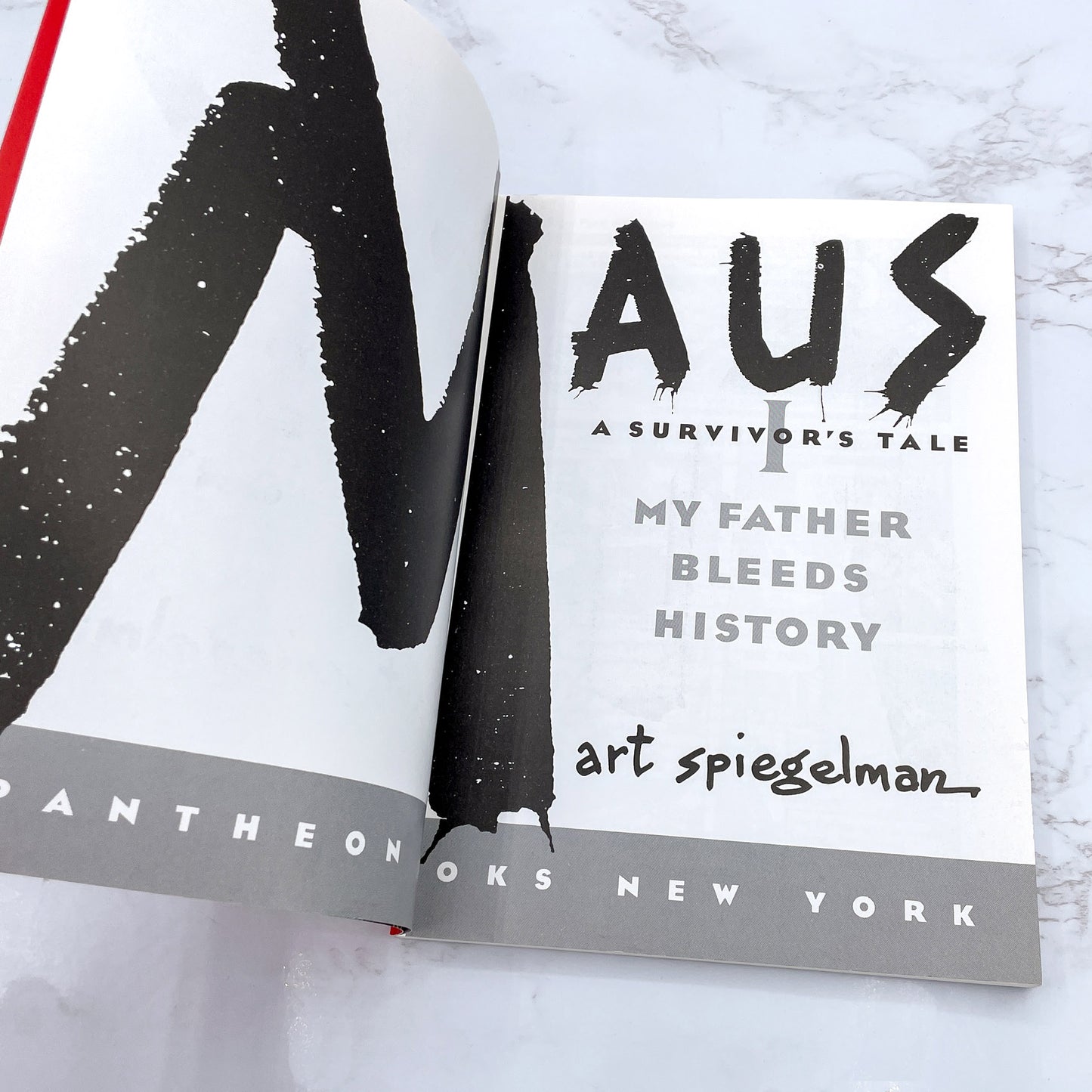 Maus I: A Survivor's Tale: My Father Bleeds History by Art Spiegelman [TRADE PAPERBACK RE-ISSUE] 1992 • Pantheon