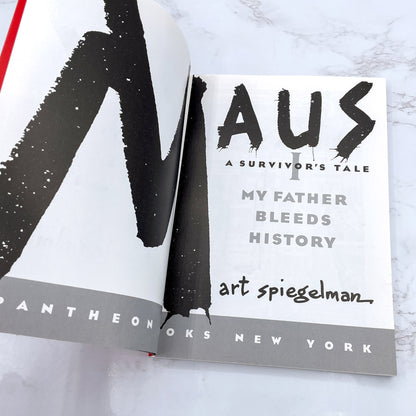 Maus I: A Survivor's Tale: My Father Bleeds History by Art Spiegelman [TRADE PAPERBACK RE-ISSUE] 1992 • Pantheon