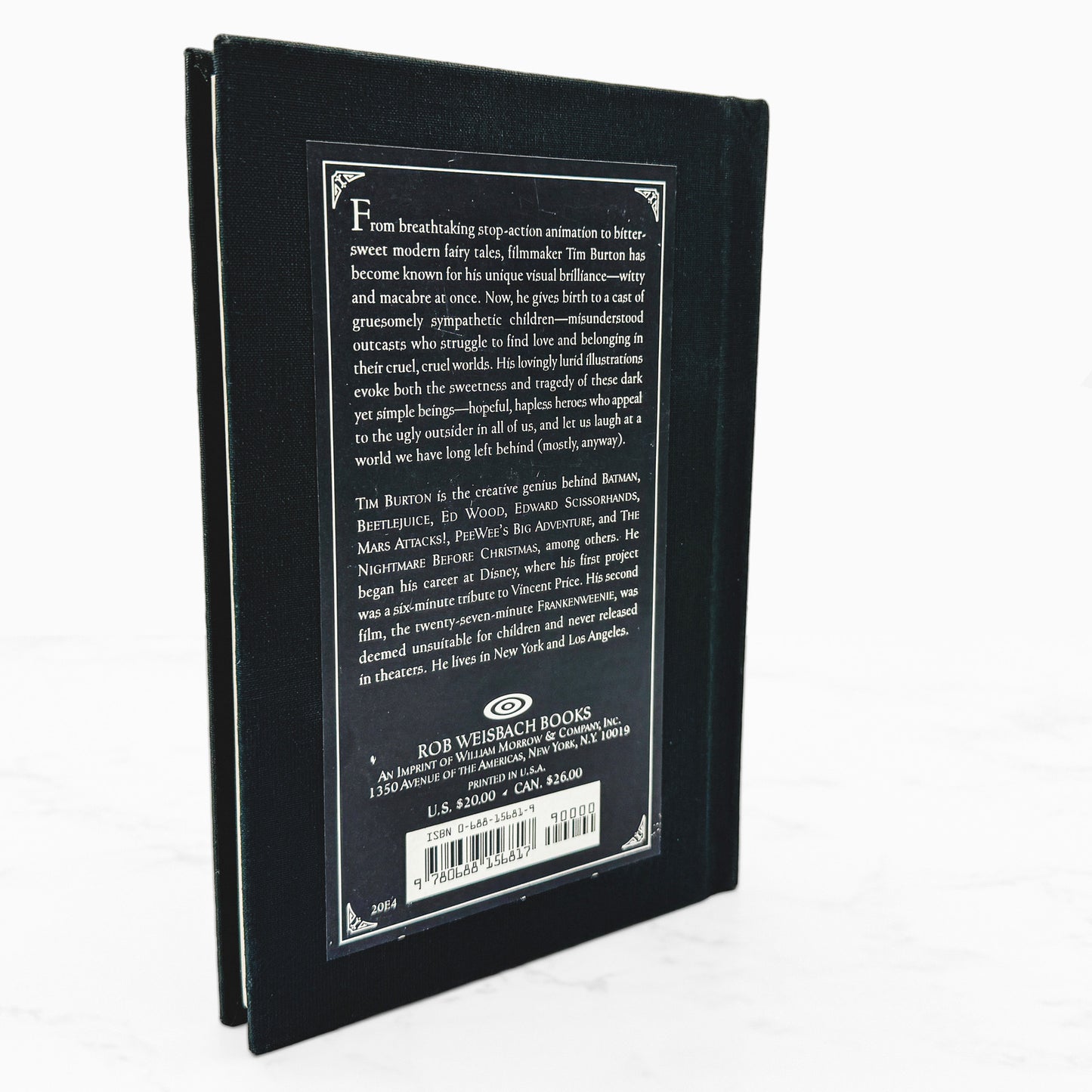 The Melancholy Death of Oyster Boy & Other Stories by Tim Burton [FIRST EDITION • FIRST PRINTING] 1997 • Wiesbach