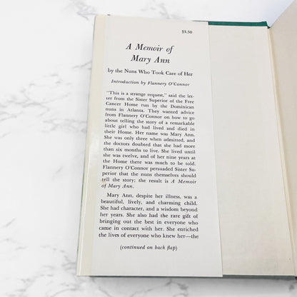 A Memoir of Mary Ann introduced by Flannery O'Connor [FIRST EDITION • FIRST PRINTING] 1961