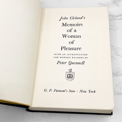 Memoirs of a Woman of Pleasure by John Cleland [1963 HARDCOVER] • G.P. Putnam's Sons