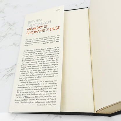 Memory Of Snow And Of Dust by Breyten Breytenbach [U.S. FIRST EDITION • FIRST PRINTING] 1989 • FSG