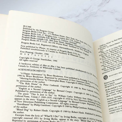 Men on Men 3: Best New Gay Fiction edited by George Stambolian [FIRST PAPERBACK PRINTING] 1990 • Plume