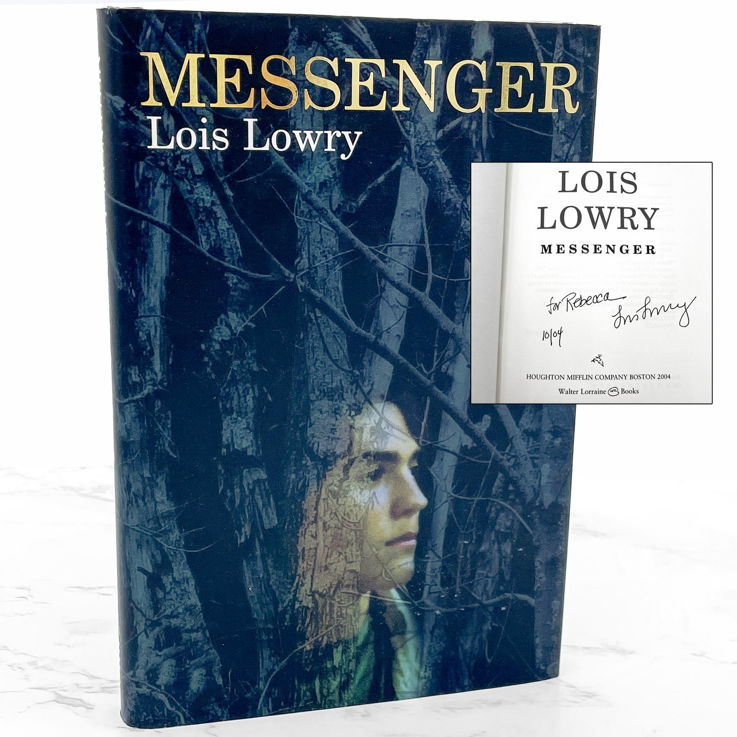 Messenger by Lois Lowry SIGNED! [FIRST EDITION • FIRST PRINTING] 2004 • The Giver #3