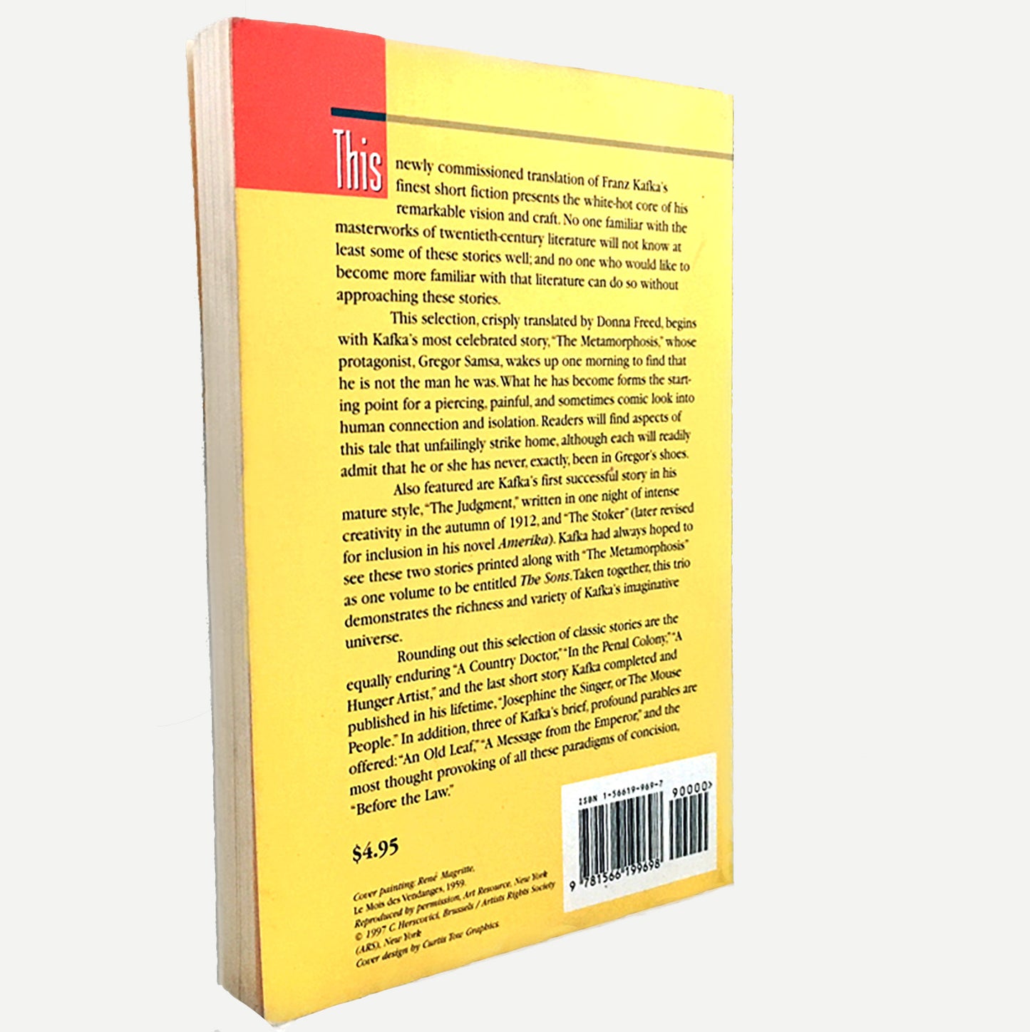 The Metamorphosis & Other Stories by Franz Kafka [TRADE PAPERBACK] 1996 • B&N