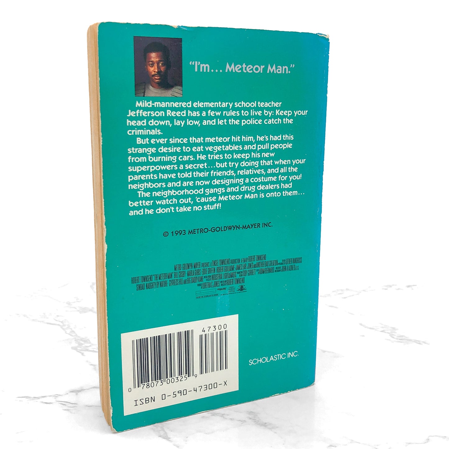 The Meteor Man: A Novelization by Cliff Thompson [MOVIE TIE-IN PAPERBACK] 1993 • Point