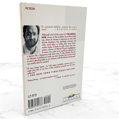 The Mezzanine by Nicholson Baker [TRADE PAPERBACK] 1990 • Vintage Contemporaries