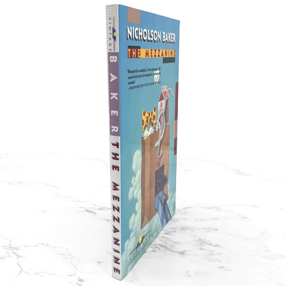 The Mezzanine by Nicholson Baker [TRADE PAPERBACK] 1990 • Vintage Contemporaries