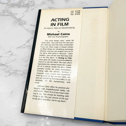 Acting in Film by Michael Caine [FIRST EDITION • FIRST PRINTING]  1990