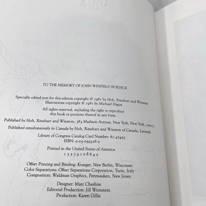 Michael Hague's Favourite Hans Christian Andersen Fairy Tales SIGNED + DOODLED! [FIRST EDITION] 1981 • Unicorn Illustration