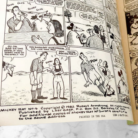 Mickey Rat [ISSUE #4] by Robert Armstrong • 1982 • Last Gasp