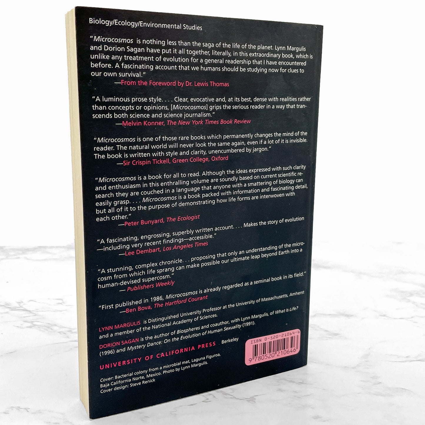 Microcosmos: Four Billion Years of Microbial Evolution by Lynn Margulis & Dorion Sagan [TRADE PAPERBACK RE-ISSUE] 1997 • UC