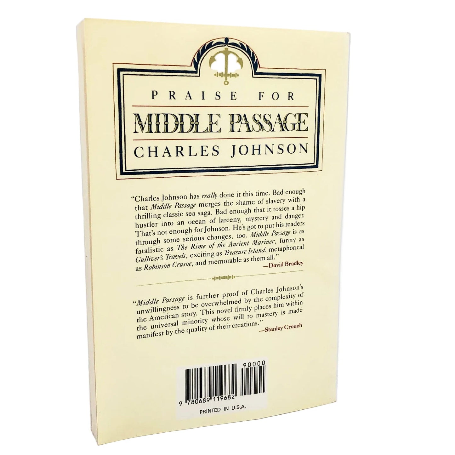 Middle Passage by Charles R. Johnson [FIRST PAPERBACK PRINTING] 1990 • Atheneum
