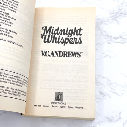 Midnight Whispers by V.C. Andrews [FIRST EDITION • FIRST PRINTING] 1992 • Pocket Books • Cutler #4