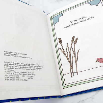 Milk & Cookies by Frank Asch [HARDCOVER RE-ISSUE] 1991 • Parents Magazine Press