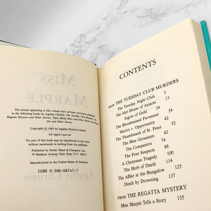 Miss Marple: The Complete Short Stories by Agatha Christie [1985 HARDCOVER] • Dodd Mead & Co.