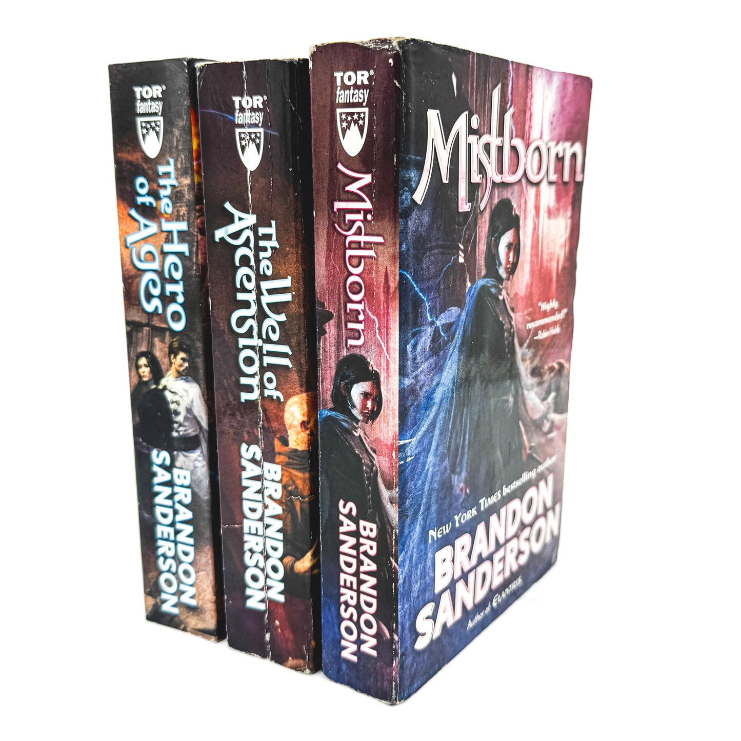 The Mistborn Trilogy #1-3 by Brandon Sanderson [FIRST PAPERBACK EDITION SET] 2008 • TOR Fantasy