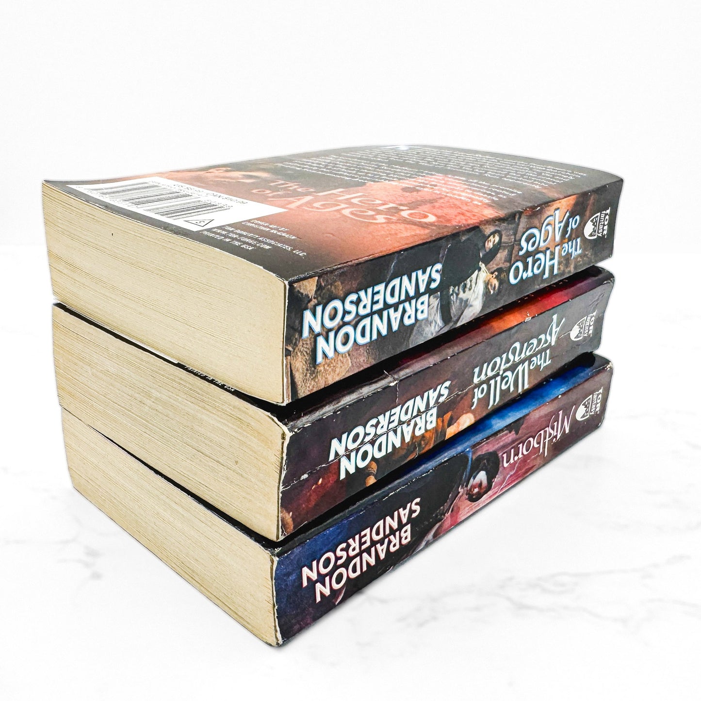 The Mistborn Trilogy #1-3 by Brandon Sanderson [FIRST PAPERBACK EDITION SET] 2008 • TOR Fantasy