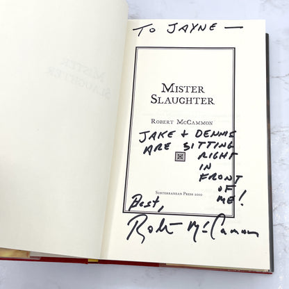 Mister Slaughter by Robert R. McCammon SIGNED! [FIRST EDITION] 2010 • Subterranean Press