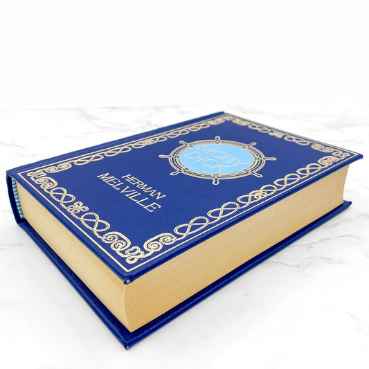 Moby Dick by Herman Melville [LEATHER-BOUND HARDCOVER] 1986 • The Booklovers Library