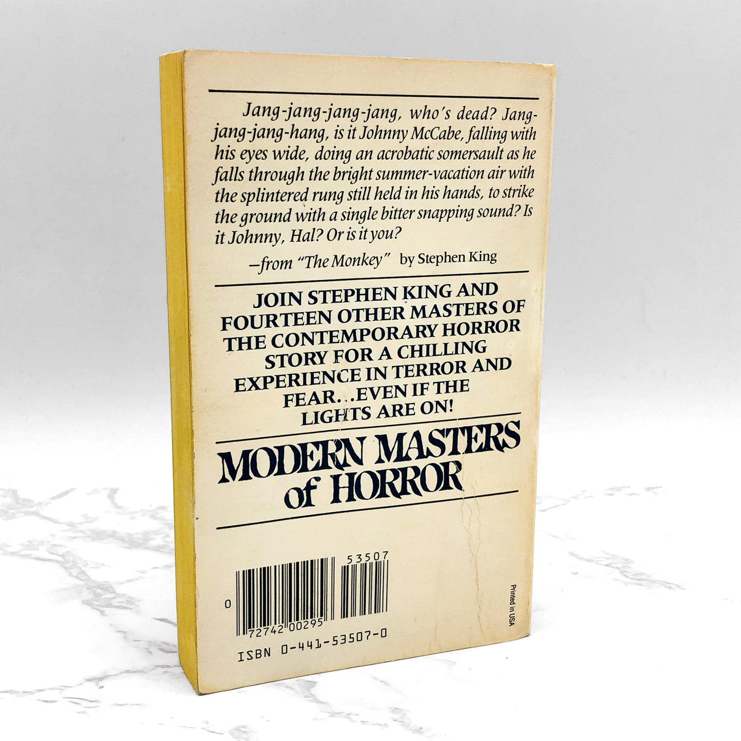 Modern Masters of Horror edited Frank Coffey [FIRST PAPERBACK PRINTING] 1982 • Ace Horror *The Monkey by Stephen King