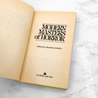 Modern Masters of Horror edited Frank Coffey [FIRST PAPERBACK PRINTING] 1982 • Ace Horror *The Monkey by Stephen King
