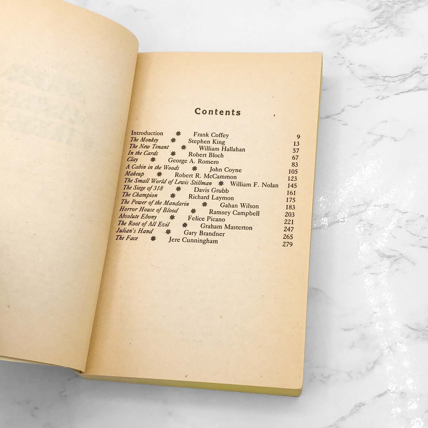 Modern Masters of Horror edited Frank Coffey [FIRST PAPERBACK PRINTING] 1982 • Ace Horror *The Monkey by Stephen King