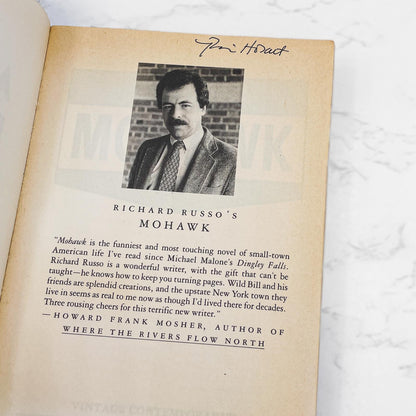 Mohawk by Richard Russo [FIRST EDITION • FIRST PRINTING] 1986 • Vintage Contemporaries