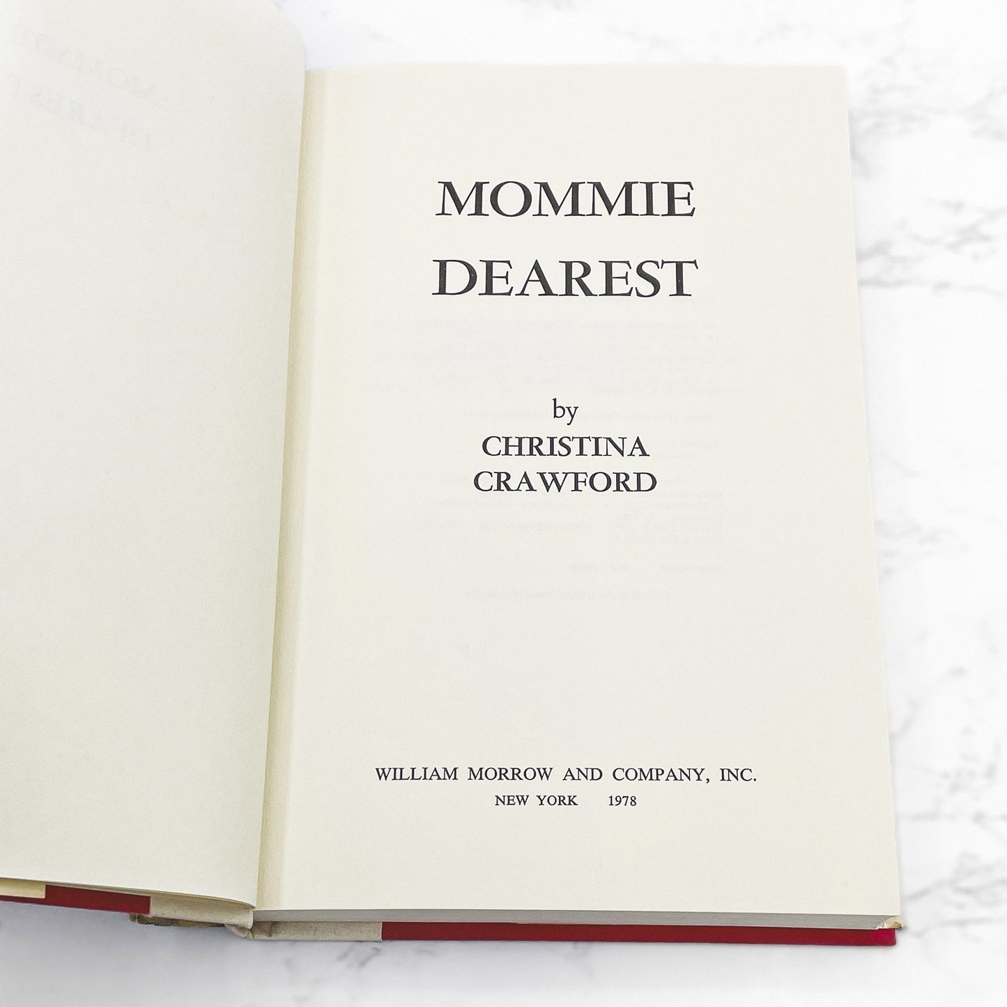 Mommie Dearest by Christina Crawford [FIRST EDITION] 1978 • William Morrow