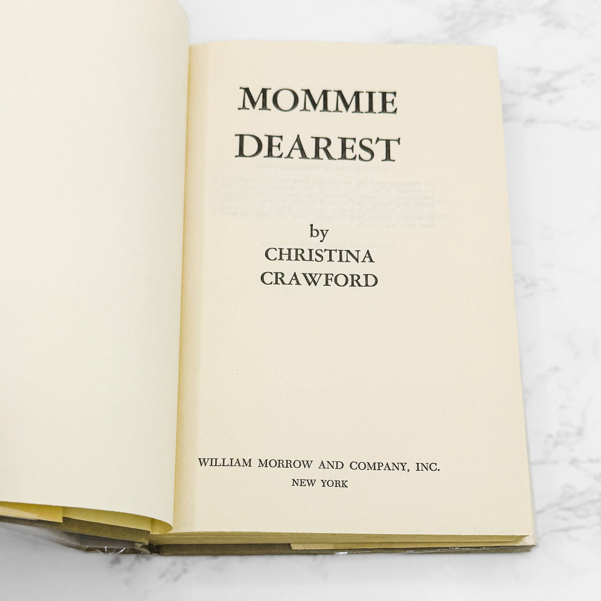 Mommie Dearest by Christina Crawford [FIRST BOOK CLUB EDITION] 1978 • William Morrow