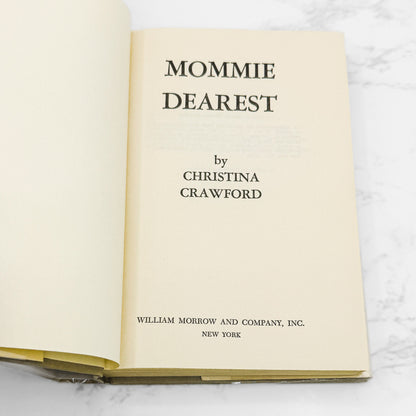 Mommie Dearest by Christina Crawford [FIRST BOOK CLUB EDITION] 1978 • William Morrow