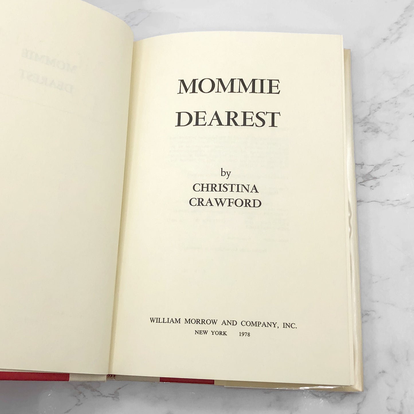 Mommie Dearest by Christina Crawford [FIRST EDITION] 1978 • William Morrow