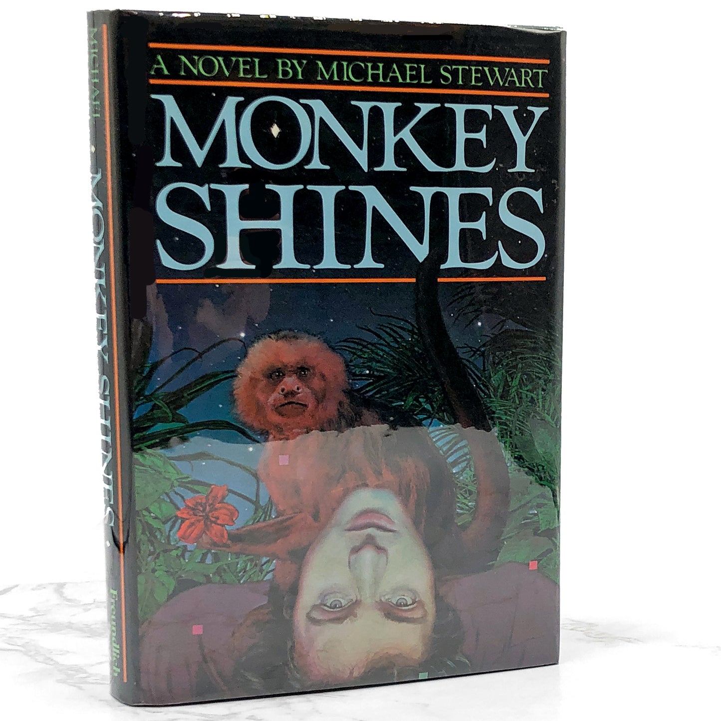 Monkey Shines by Michael Stewart [FIRST EDITION • FIRST PRINTING] 1983 • Freundlich Books