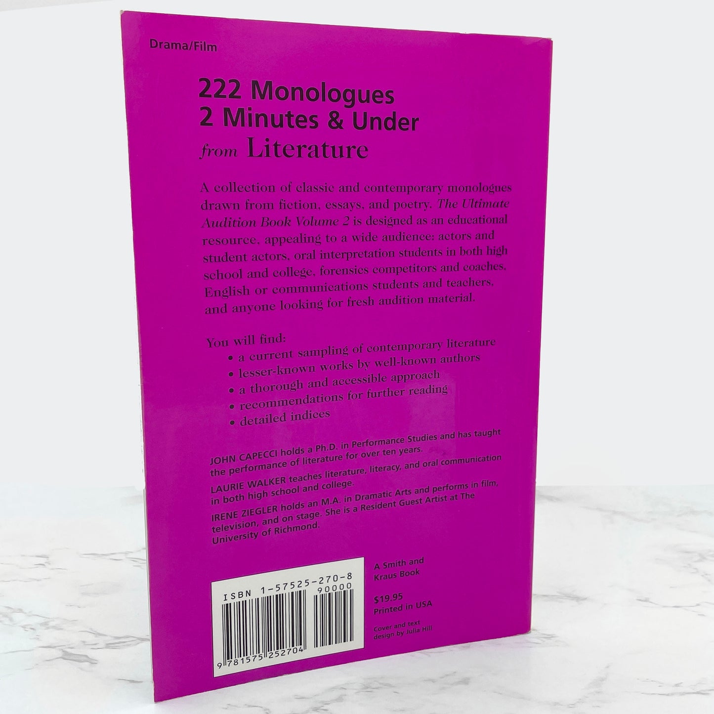 The Ultimate Audition Book: 222 Monologues, 2 Minutes & Under from Literature [TRADE PAPERBACK] 2002