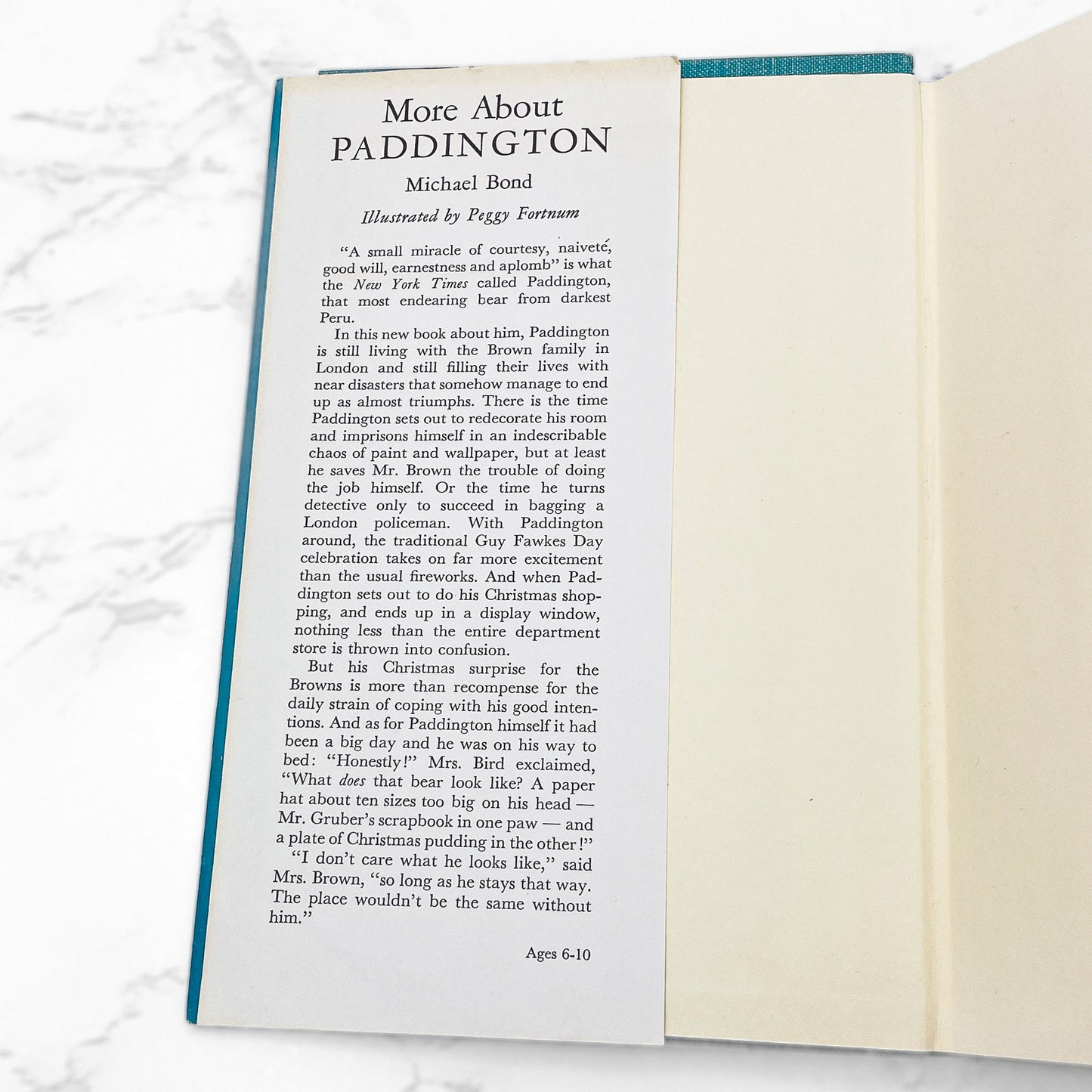 More About Paddington by Michael Bond & Peggy Fortnum [U.S. FIRST EDITION] 1962 • Houghton Mifflin