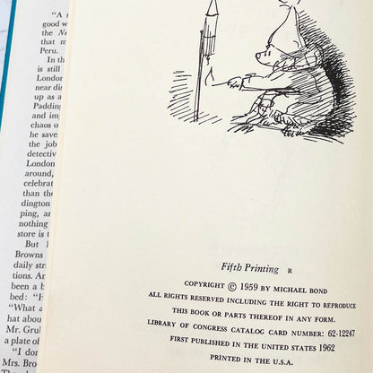More About Paddington by Michael Bond & Peggy Fortnum [U.S. FIRST EDITION] 1962 • Houghton Mifflin