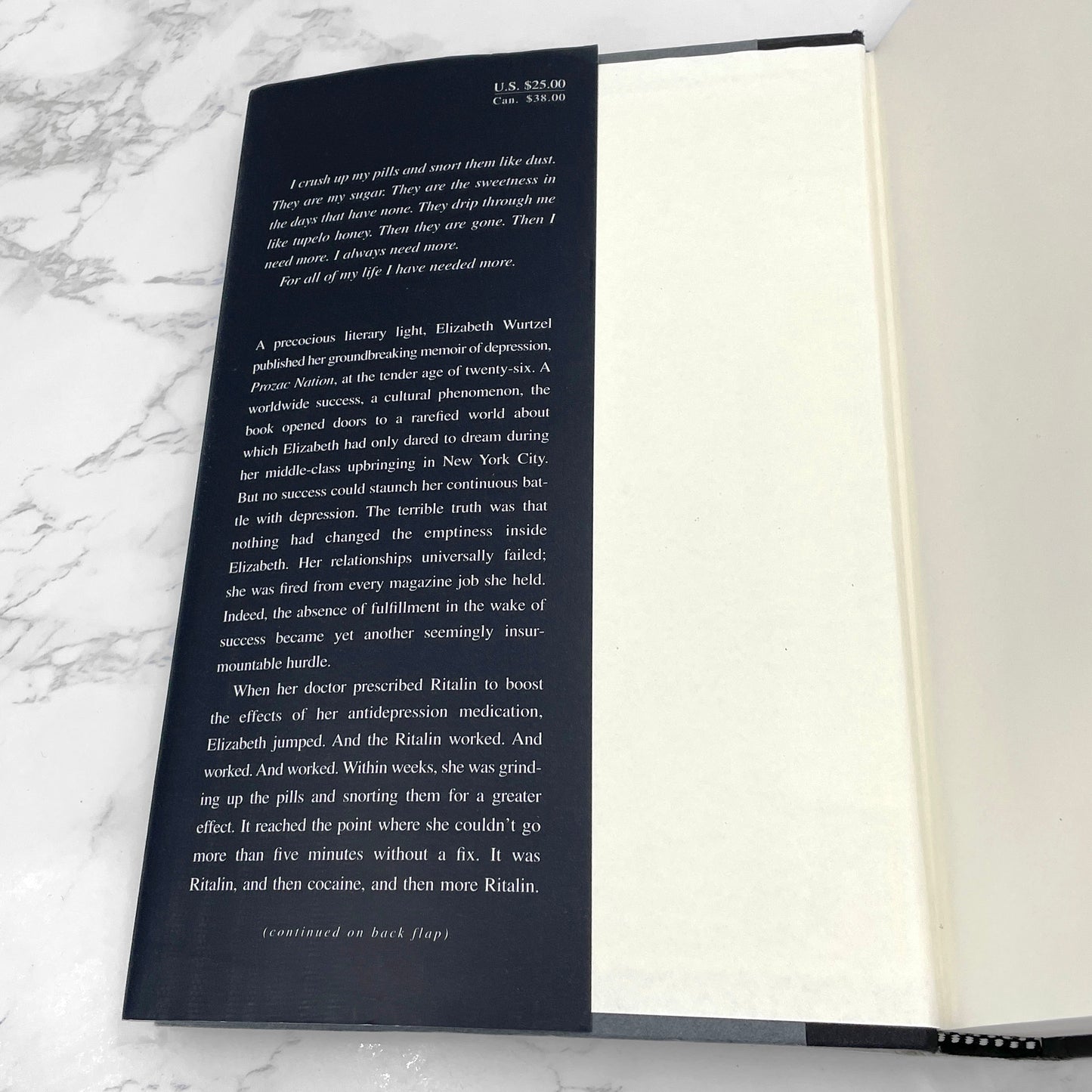 More, Now, Again: A Memoir of Addiction lby Elizabeth Wurtzel SIGNED! [FIRST EDITION • FIRST PRINTING] 2002